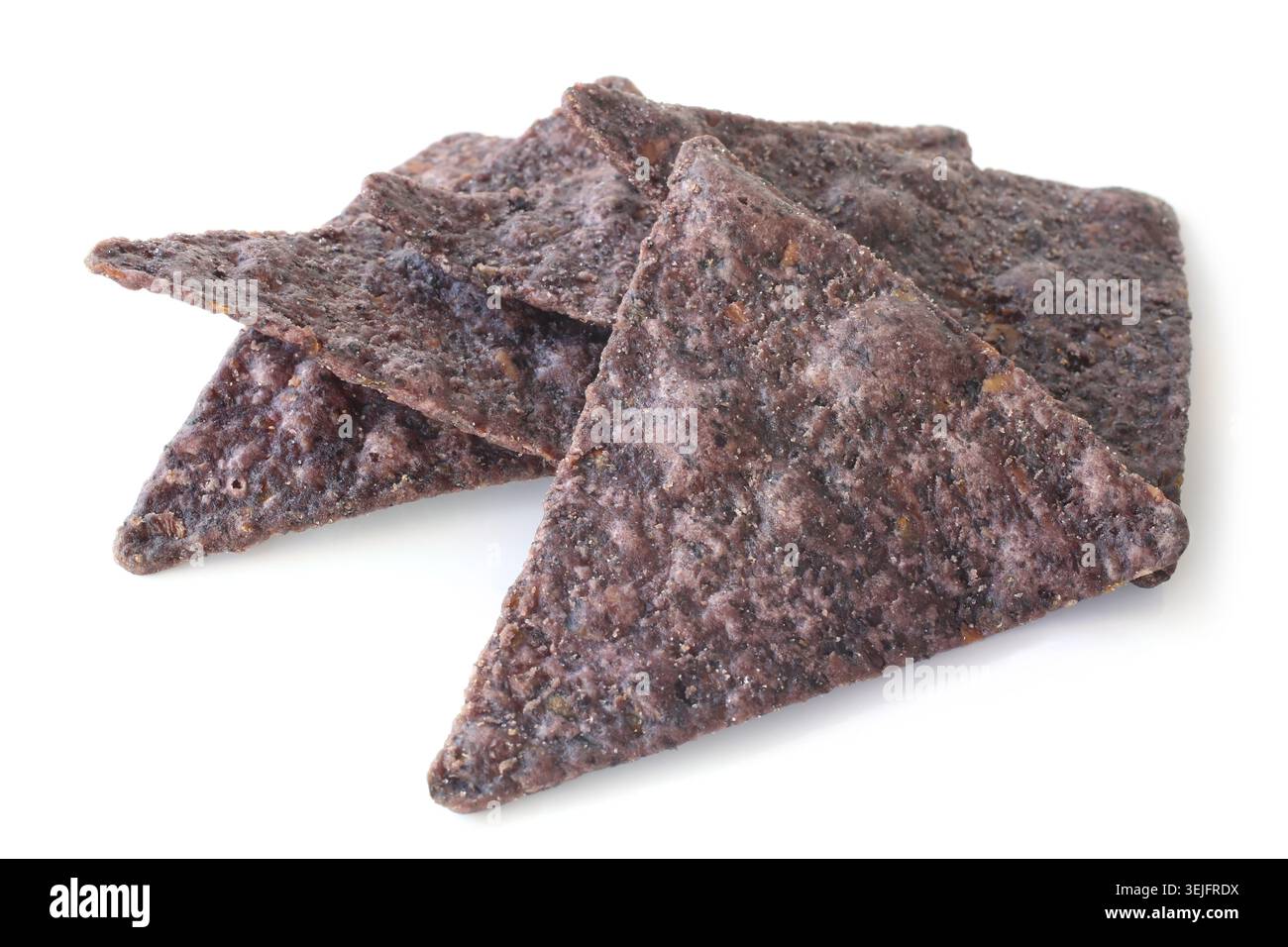 Tortilla chips di mais blu Foto Stock