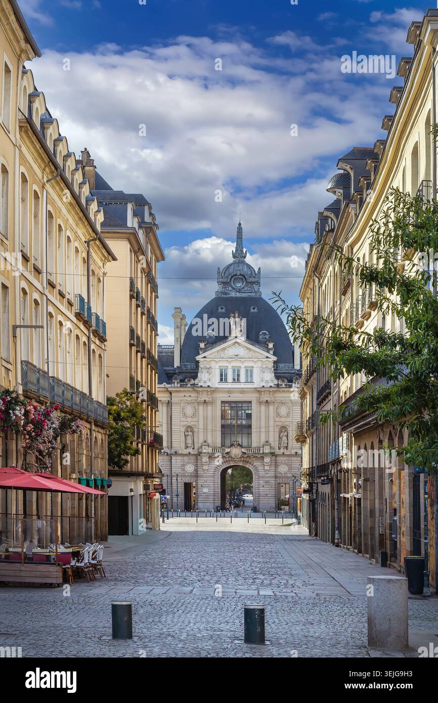 Street a Rennes, Francia Foto Stock