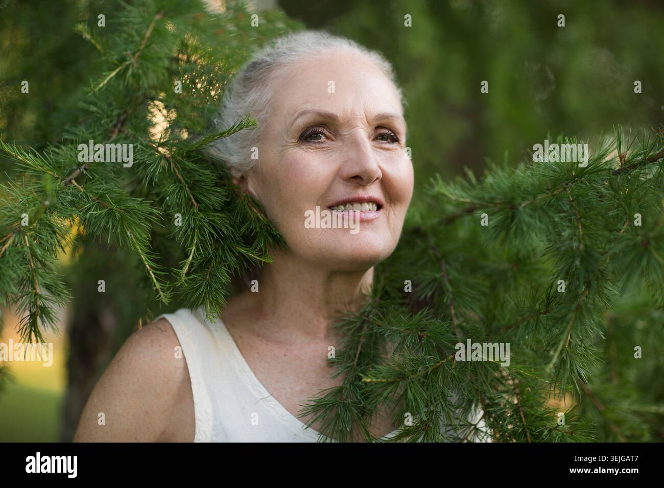 Ritratti di stile donna anziana Foto Stock