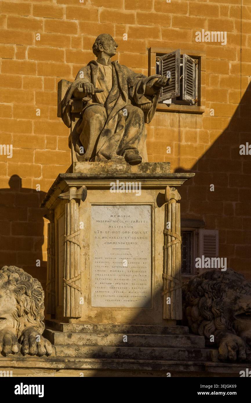 Malta - la Valletta, Bastione di San Cristoforo ai Giardini Barrakka inferiori Foto Stock