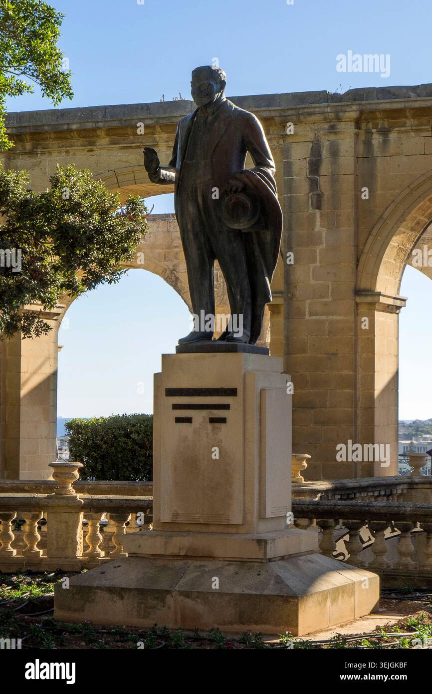 Malta - la Valletta, Bastione di San Cristoforo ai Giardini Barrakka inferiori Foto Stock