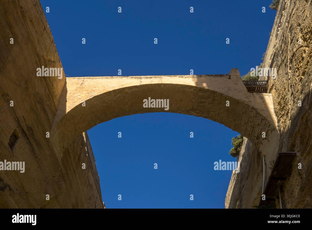 Malta - la Valletta, ponte di Barrakka Foto Stock