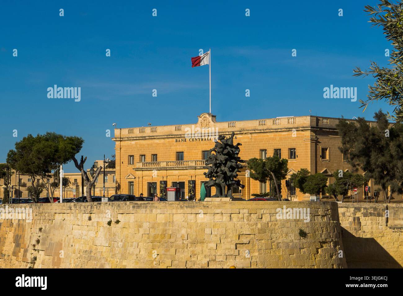 Malta - la Valletta, Central Bank of Malta Foto Stock