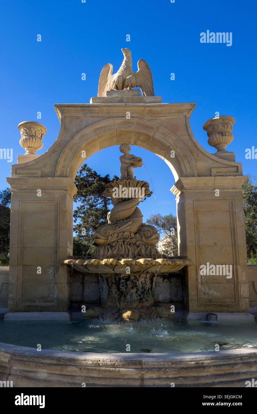 Malta - la Valletta, monumento a Joseph Scicluna Foto Stock