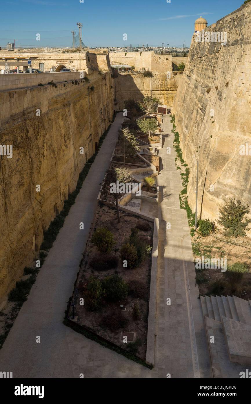 Malta - la Valletta, tenda di porta reale Foto Stock