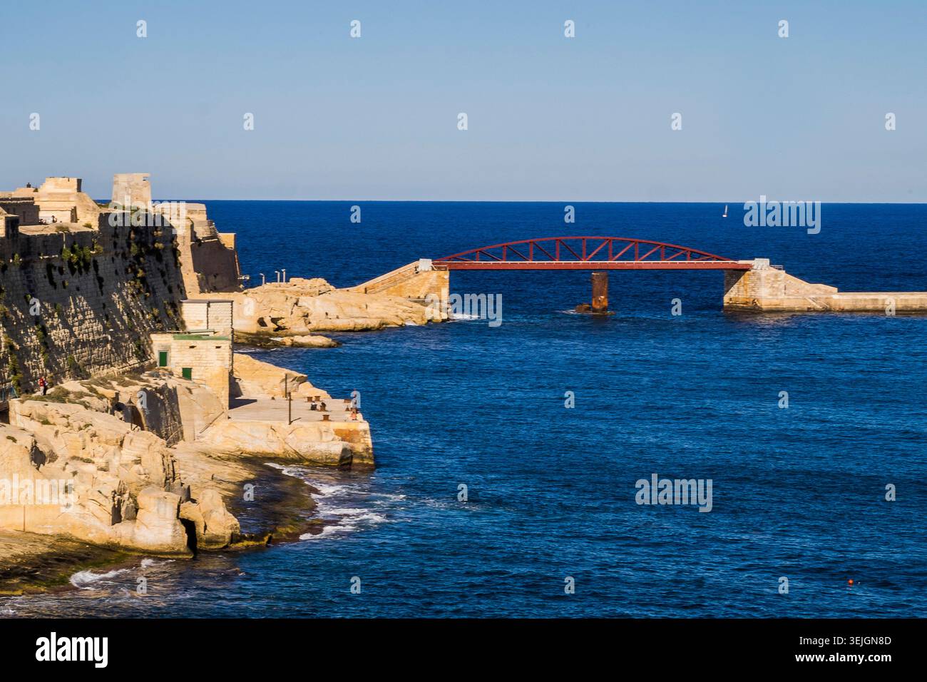 Malta - la Valletta, Ponte Sant'Elmo Foto Stock
