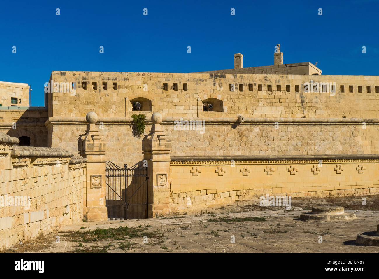Malta - la Valletta, il Bastione di Abercrombie Foto Stock