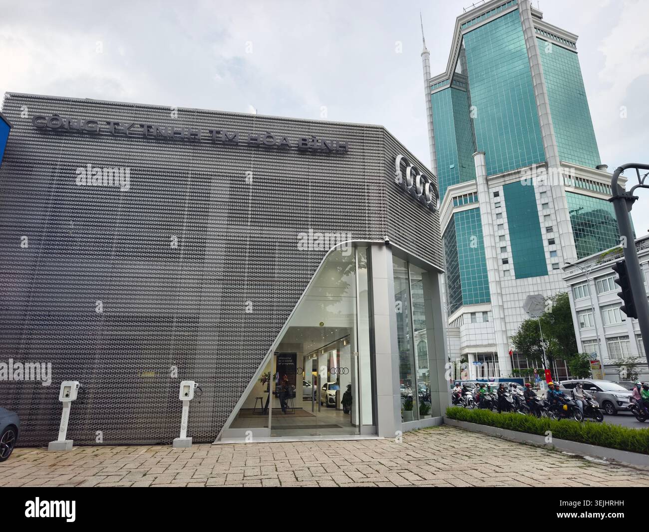 Audi ho chi Minh City showroom, concessionario 3S, Vietnam, il primo showroom nel sud-est asiatico a presentare il concetto Progressive Showroom Foto Stock
