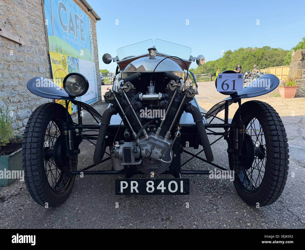 1927 Morgan Aero Super Sport - Immagine stock catturata con smartphone