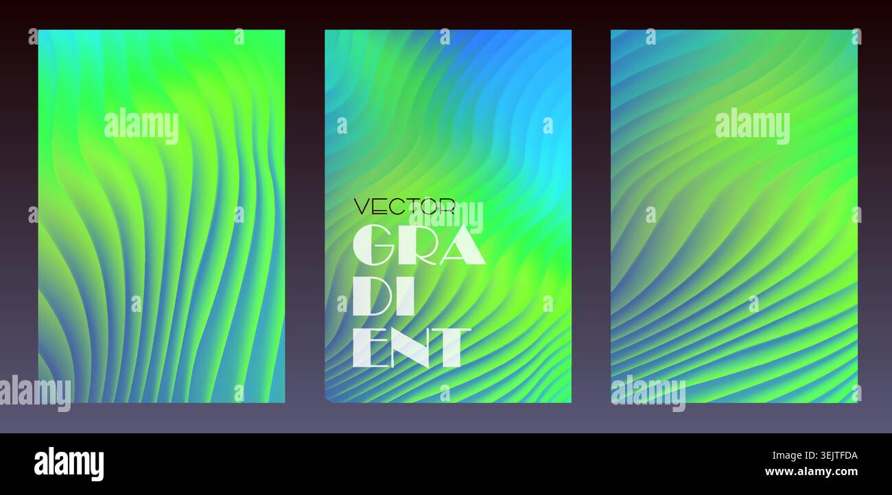 Sfondo con sfumatura fluida in vetro morbido e vibrante. BG colorato vettoriale Illustrazione Vettoriale