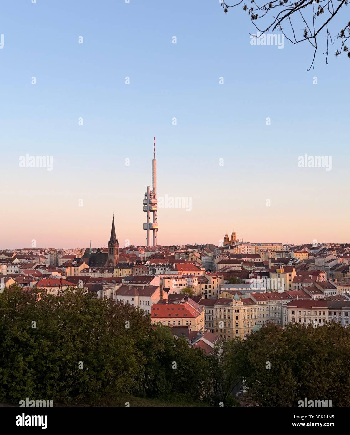Vista di Praga - Immagine stock catturata con smartphone