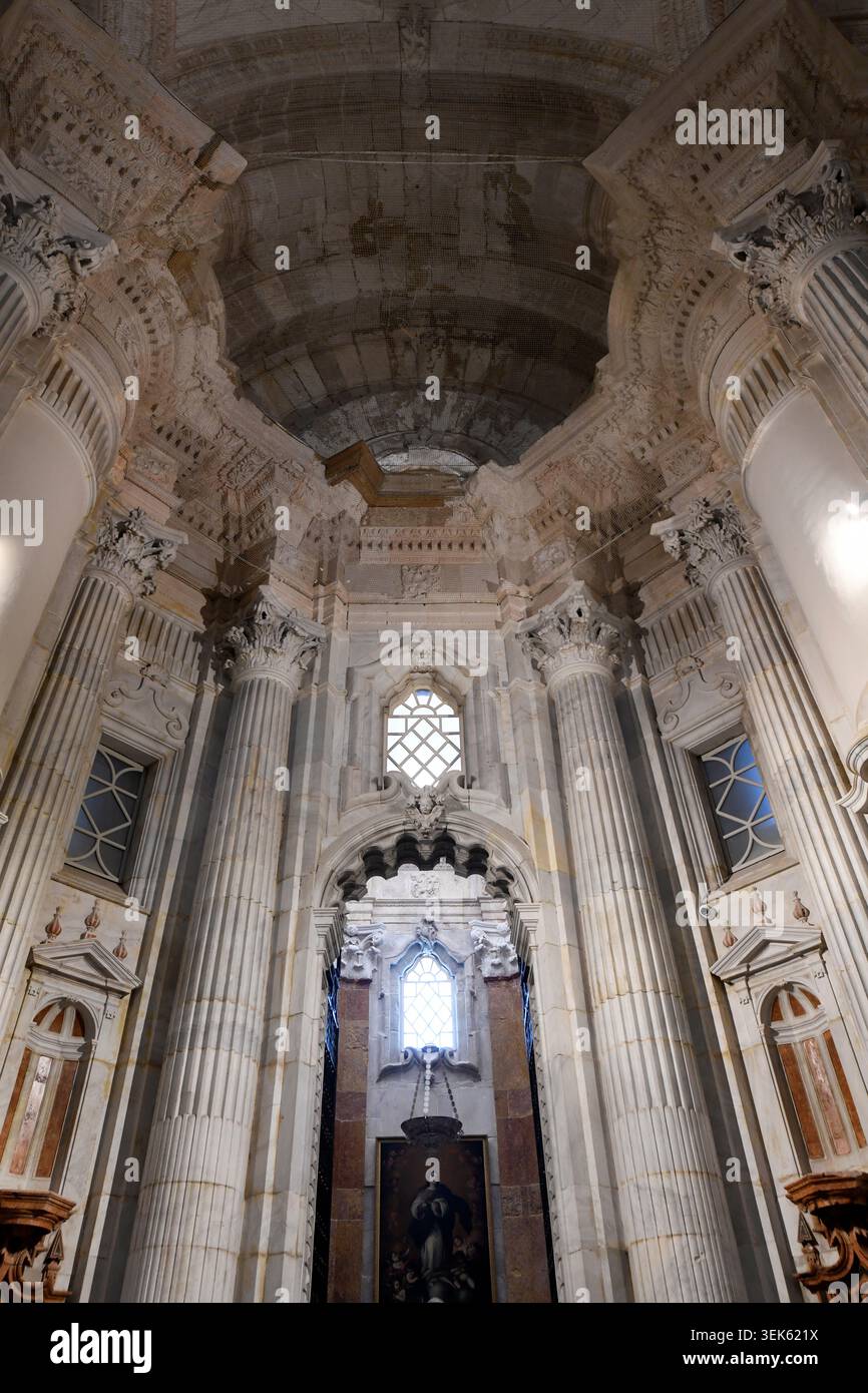 Città di Cádiz. Santa y Apostólica Catedral (barocco e neoclassico, XVIII-XIX secolo). Interno. Andalusia, Spagna. Foto Stock