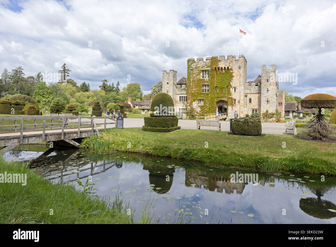 Hever Castle & Gardens, Hever, Kent, Inghilterra, Regno Unito Foto Stock