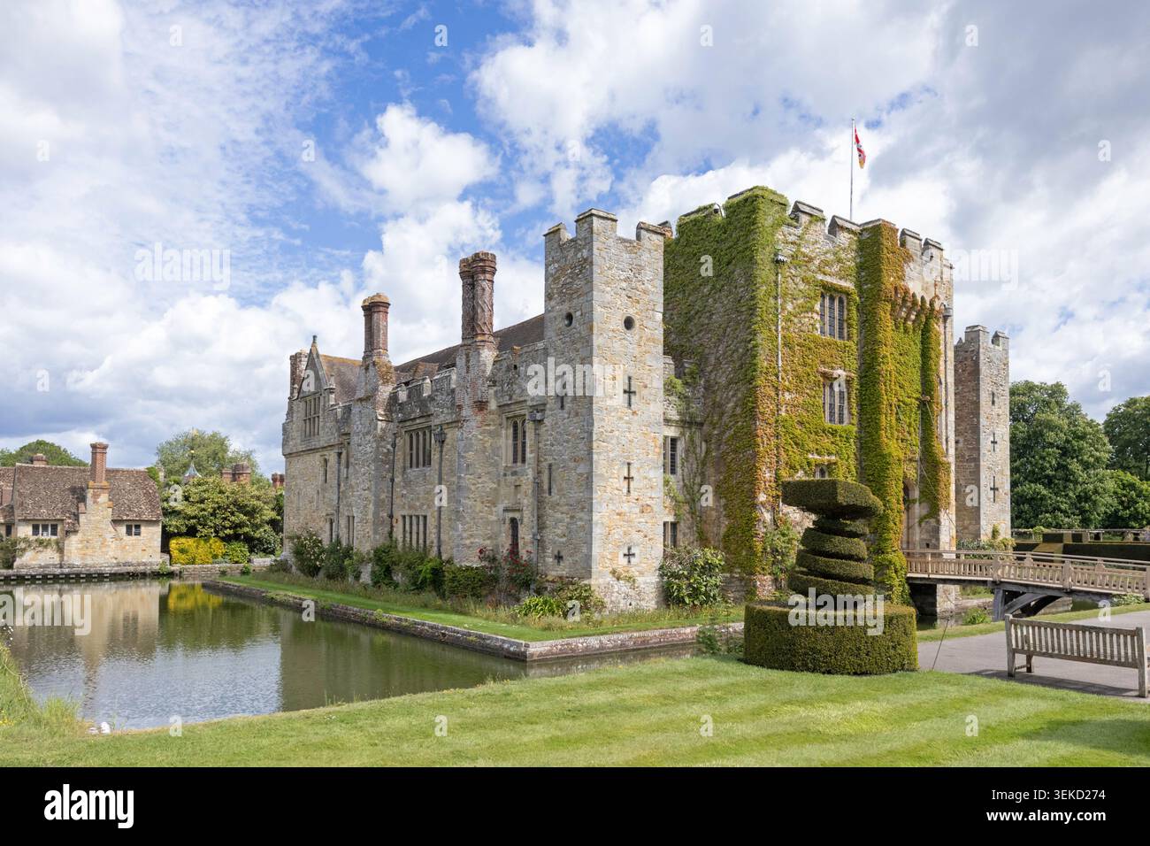 Hever Castle & Gardens, Hever, Kent, Inghilterra, Regno Unito Foto Stock