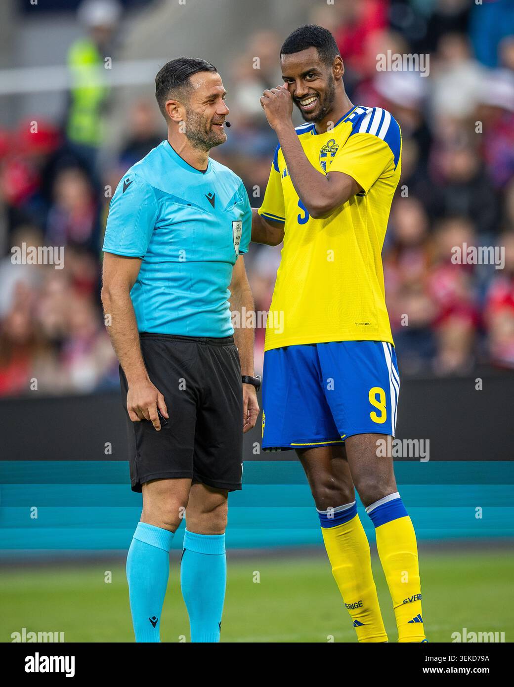 Oslo, Norvegia, 1 giugno 2026, Alexander Isak in Norvegia contro Svezia Coppa del mondo warm up amichevole allo stadio Ulleval, Anne-Marie Forker/Alamy Live News Foto Stock