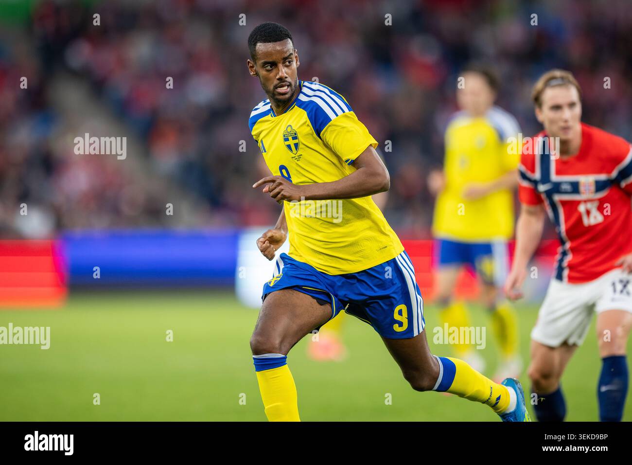 Oslo, Norvegia, 1 giugno 2026, Alexander Isak in Norvegia contro Svezia Coppa del mondo warm up amichevole allo stadio Ulleval, Anne-Marie Forker/Alamy Live News Foto Stock