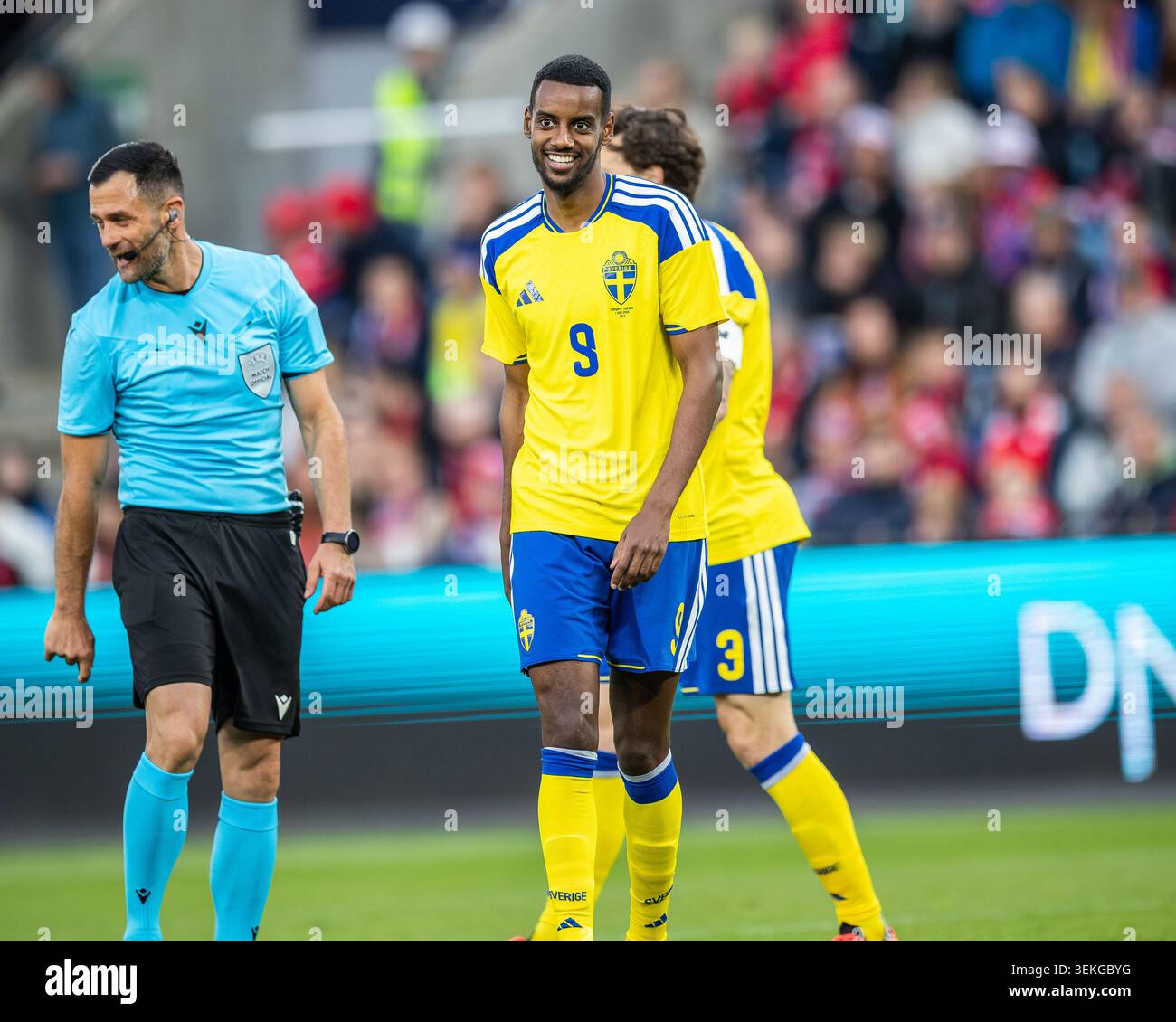 Oslo, Norvegia, 1 giugno 2026, Alexander Isak in Norvegia contro Svezia Coppa del mondo warm up amichevole allo stadio Ulleval, Anne-Marie Forker/Alamy Live News Foto Stock