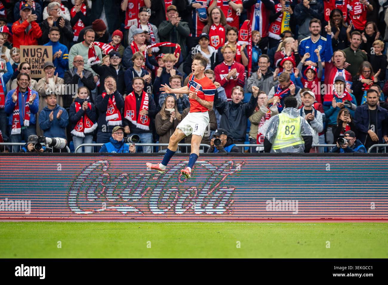 Oslo, Norvegia, Møller giugno 2026, David Wolfe in Norvegia contro Svezia Coppa del mondo Warm Up Friendly match allo stadio Ulleval, Anne-Marie Forker/Alamy Live News Foto Stock
