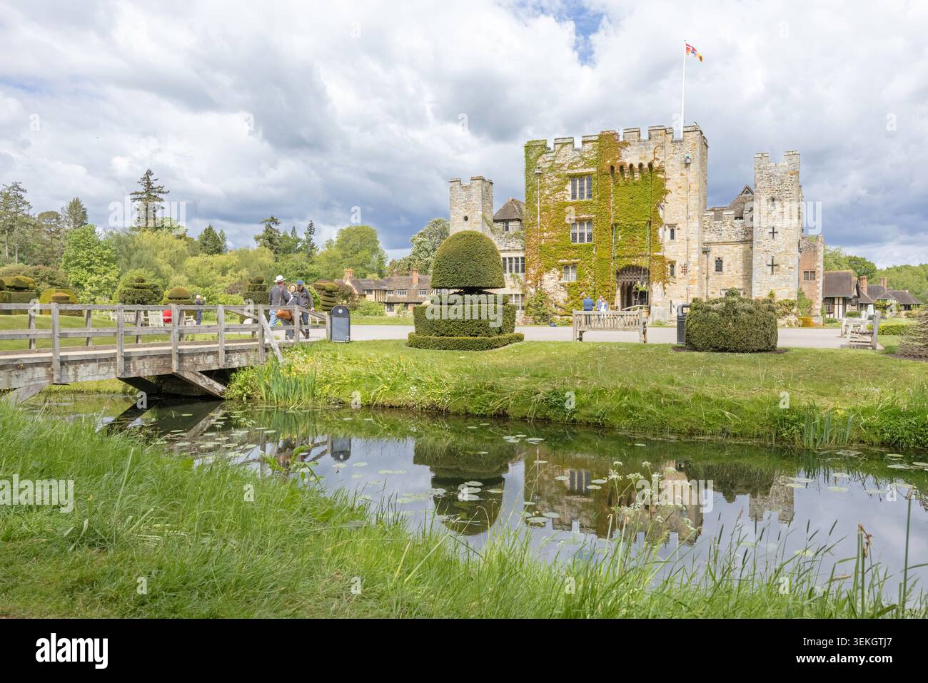 Hever Castle & Gardens, Hever, Kent, Inghilterra, Regno Unito Foto Stock