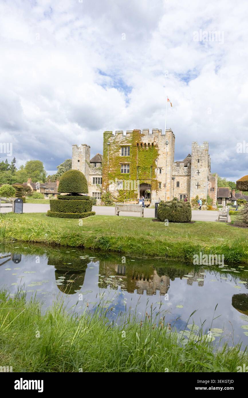 Hever Castle & Gardens, Hever, Kent, Inghilterra, Regno Unito Foto Stock