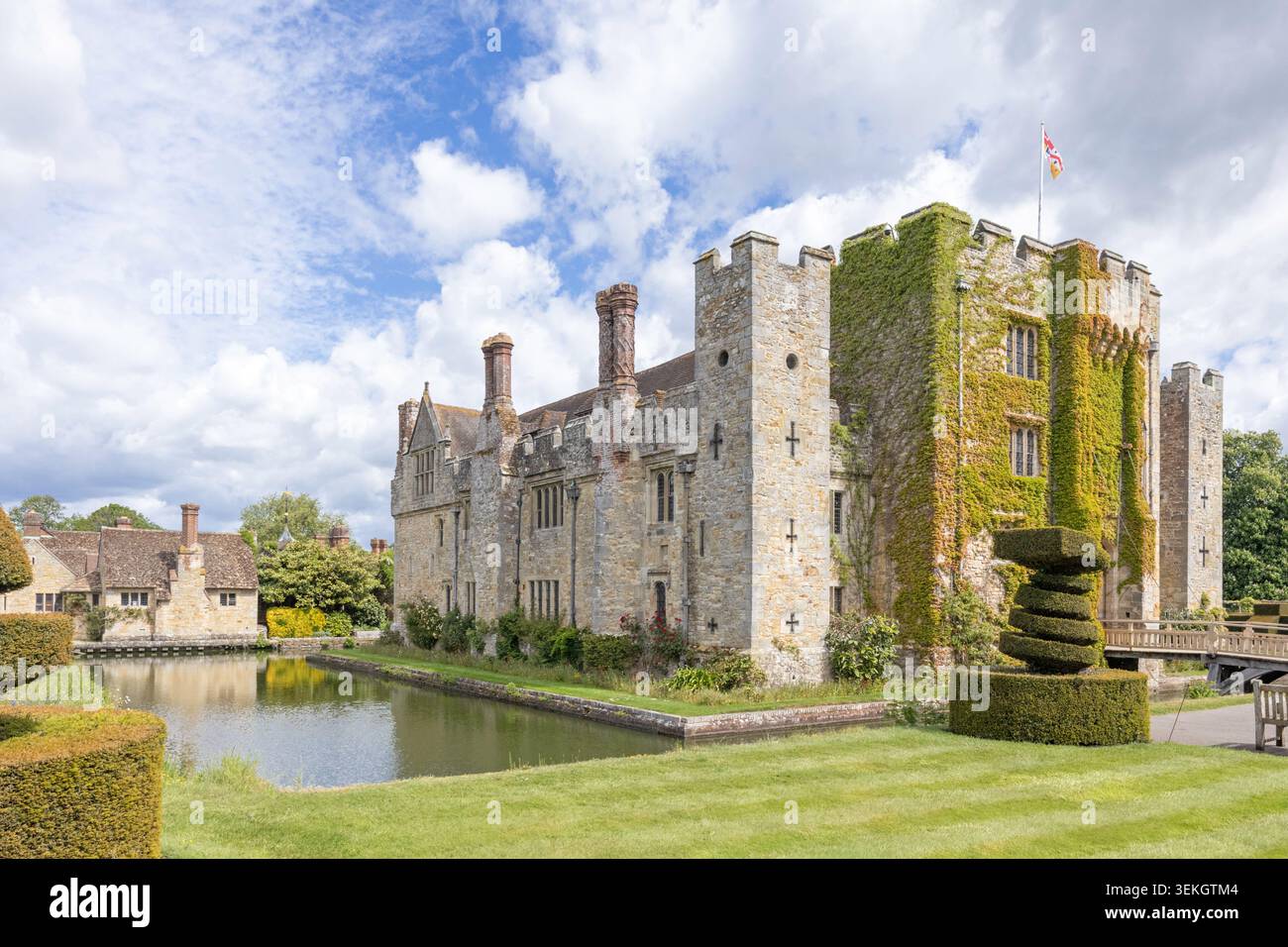 Hever Castle & Gardens, Hever, Kent, Inghilterra, Regno Unito Foto Stock