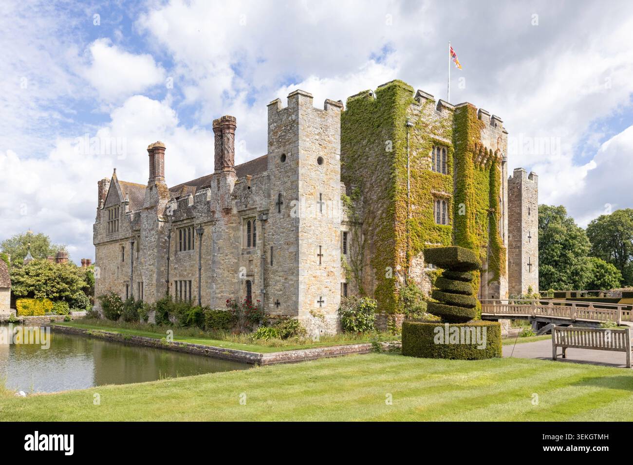 Hever Castle & Gardens, Hever, Kent, Inghilterra, Regno Unito Foto Stock