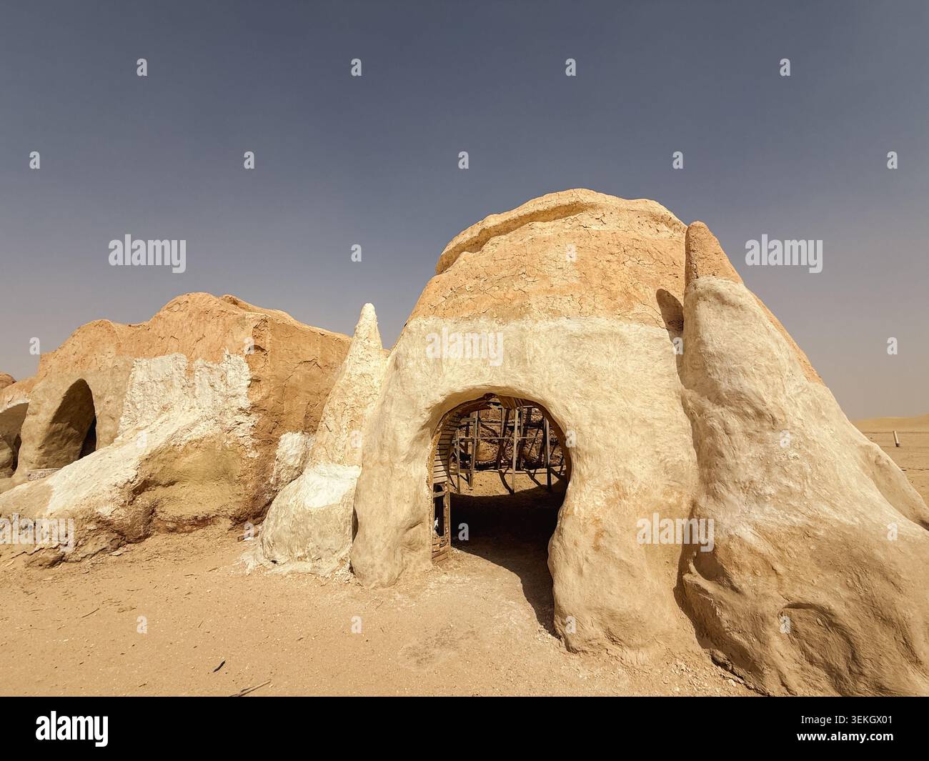 Set cinematografico per Star Wars, ONG Jemel, Tunisia. Foto Stock