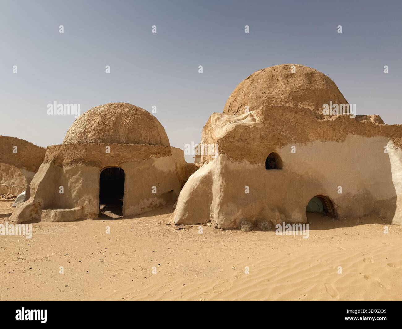 Set cinematografico per Star Wars, ONG Jemel, Tunisia. Foto Stock