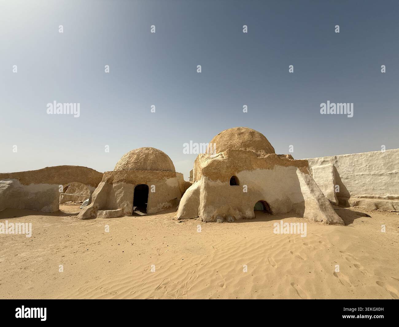 Set cinematografico per Star Wars, ONG Jemel, Tunisia. Foto Stock
