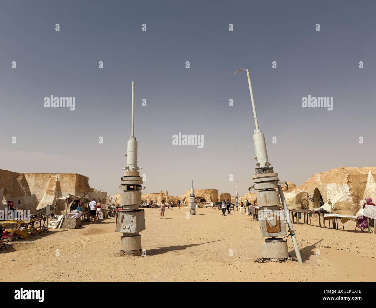 Set cinematografico per Star Wars, ONG Jemel, Tunisia. Foto Stock