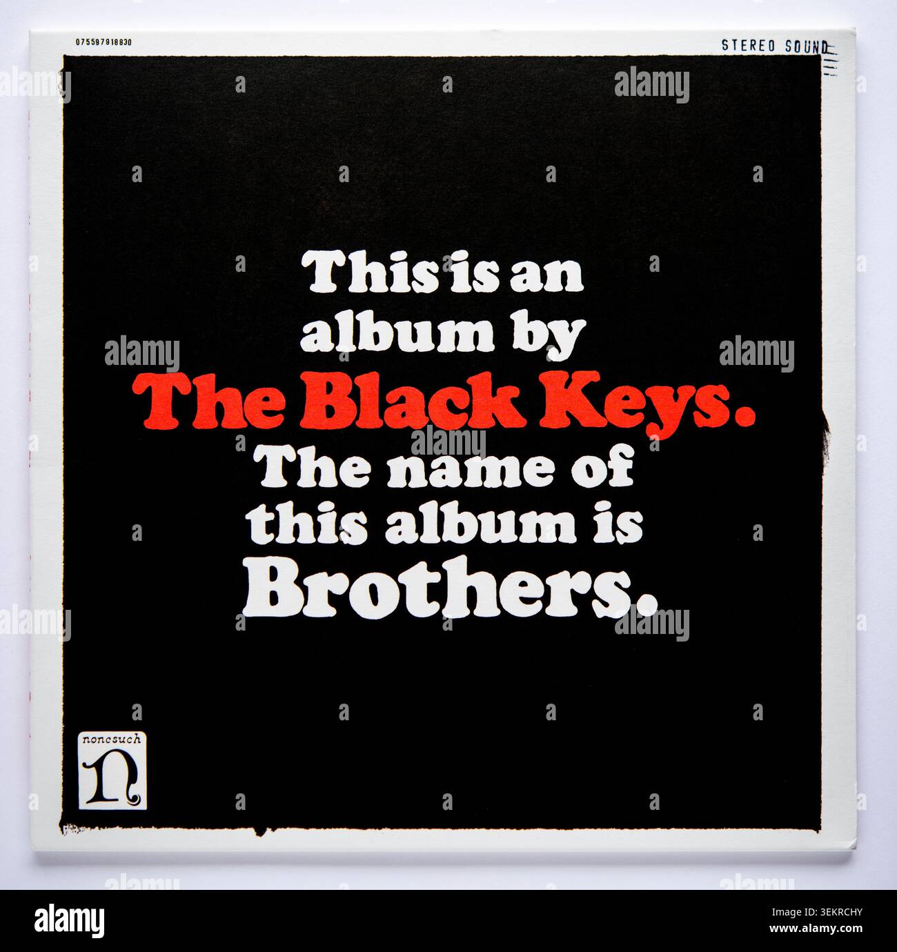 LP Cover of Brothers, il sesto album in studio del duo rock statunitense The Black Keys, pubblicato nel 2010 Foto Stock