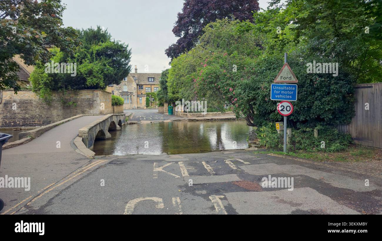 La Ford a Bourton-on-the-water Foto Stock