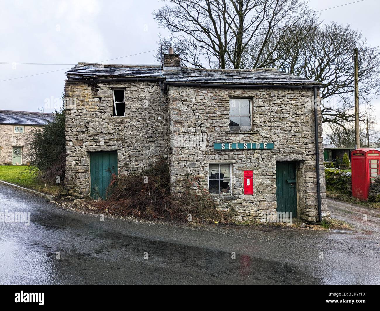 L'ex ufficio postale di Selside, Ribblesdale, North Yorkshire, Inghilterra Foto Stock