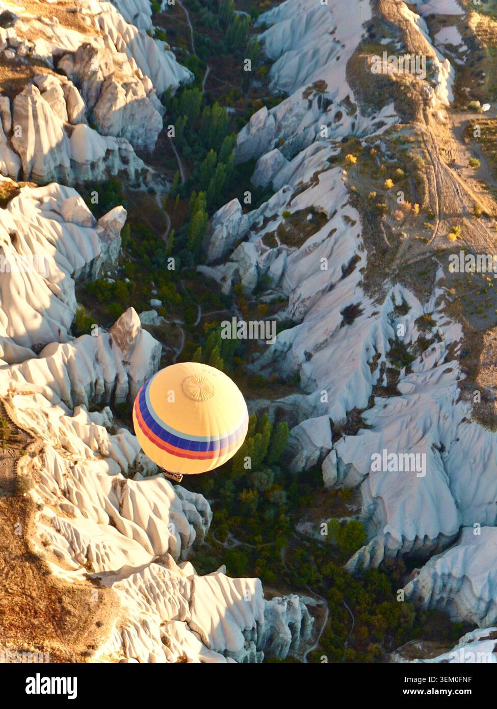 Volo in mongolfiera Cappadocia Turchia Foto Stock