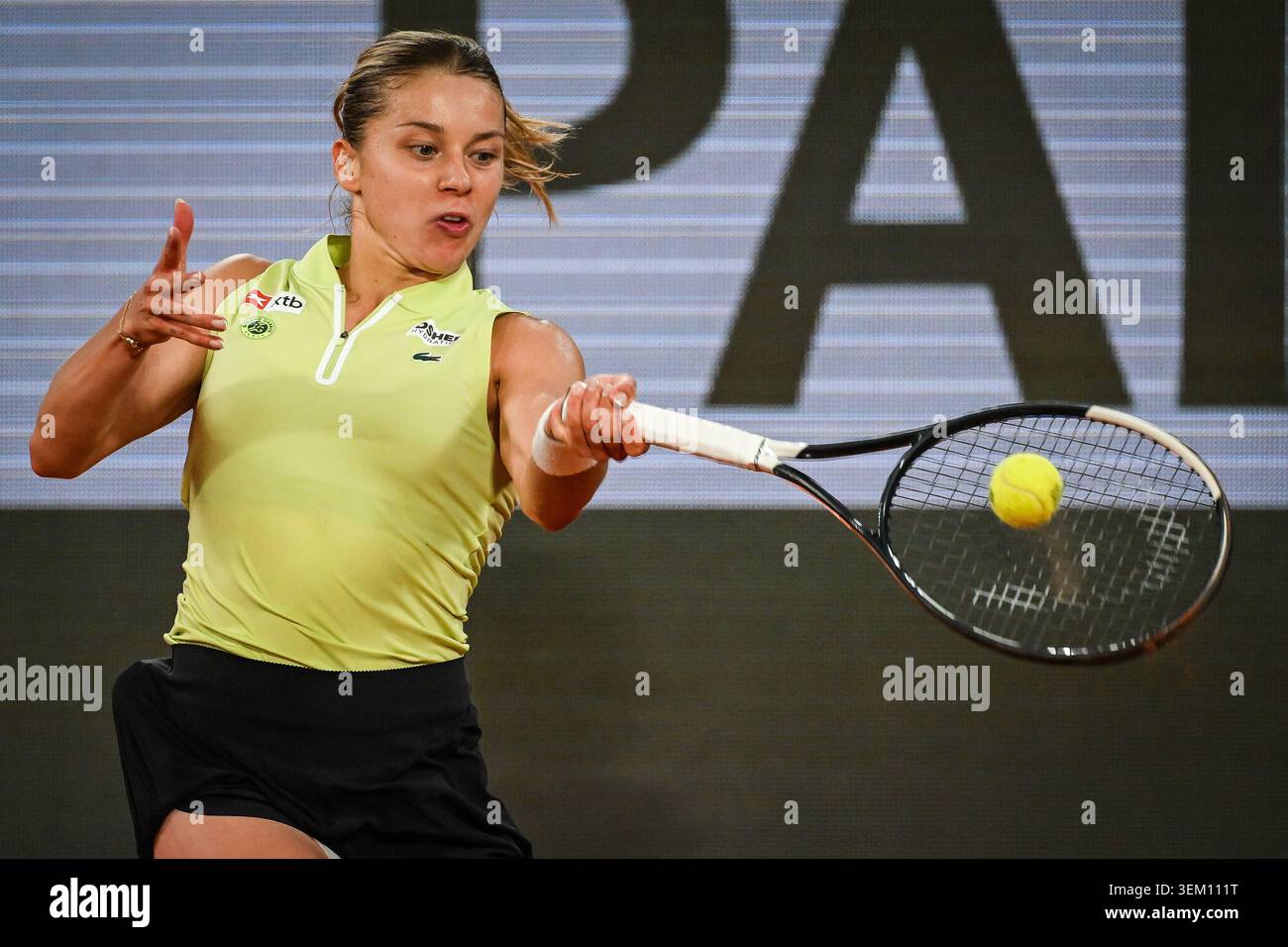 Parigi, Francia, Francia. 4 giugno 2026. Maja CHWALINSKA di Polonia durante la dodicesima giornata del Roland-Garros 2026, Open di Francia 2026, torneo di tennis del grande Slam allo stadio Roland-Garros il 4 giugno 2026 a Parigi, Francia. (Credit Image: © Matthieu Mirville/ZUMA Press Wire) SOLO PER USO EDITORIALE! Non per USO commerciale! Foto Stock