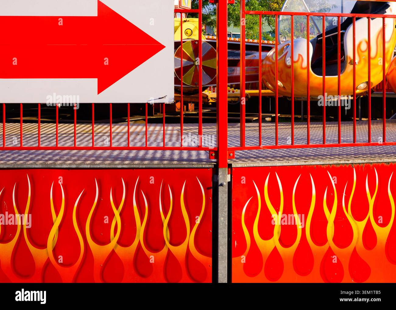 Momenti divertenti alla fiera statale di Puyallup, Washington Foto Stock