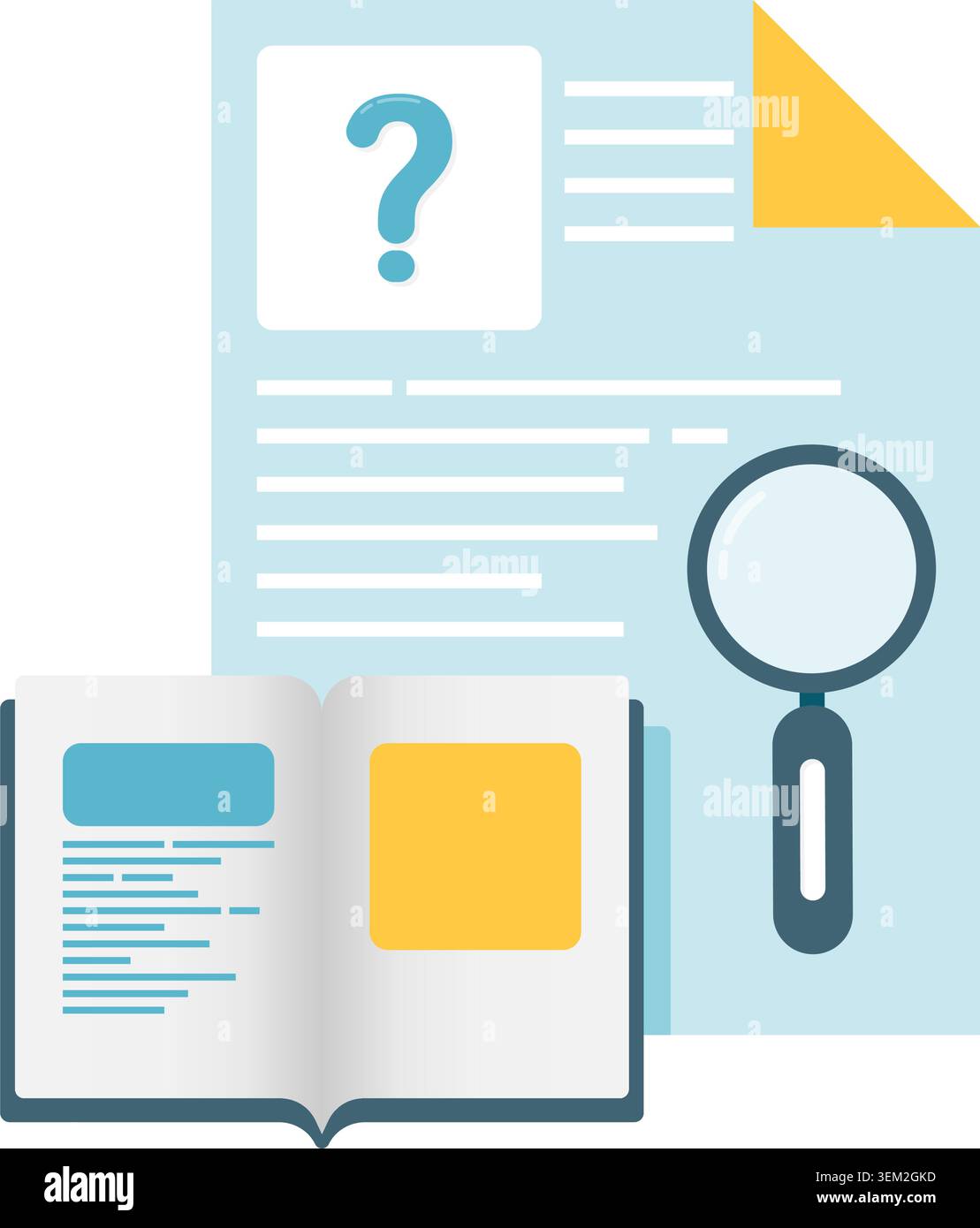 documento della knowledge base Illustrazione Vettoriale