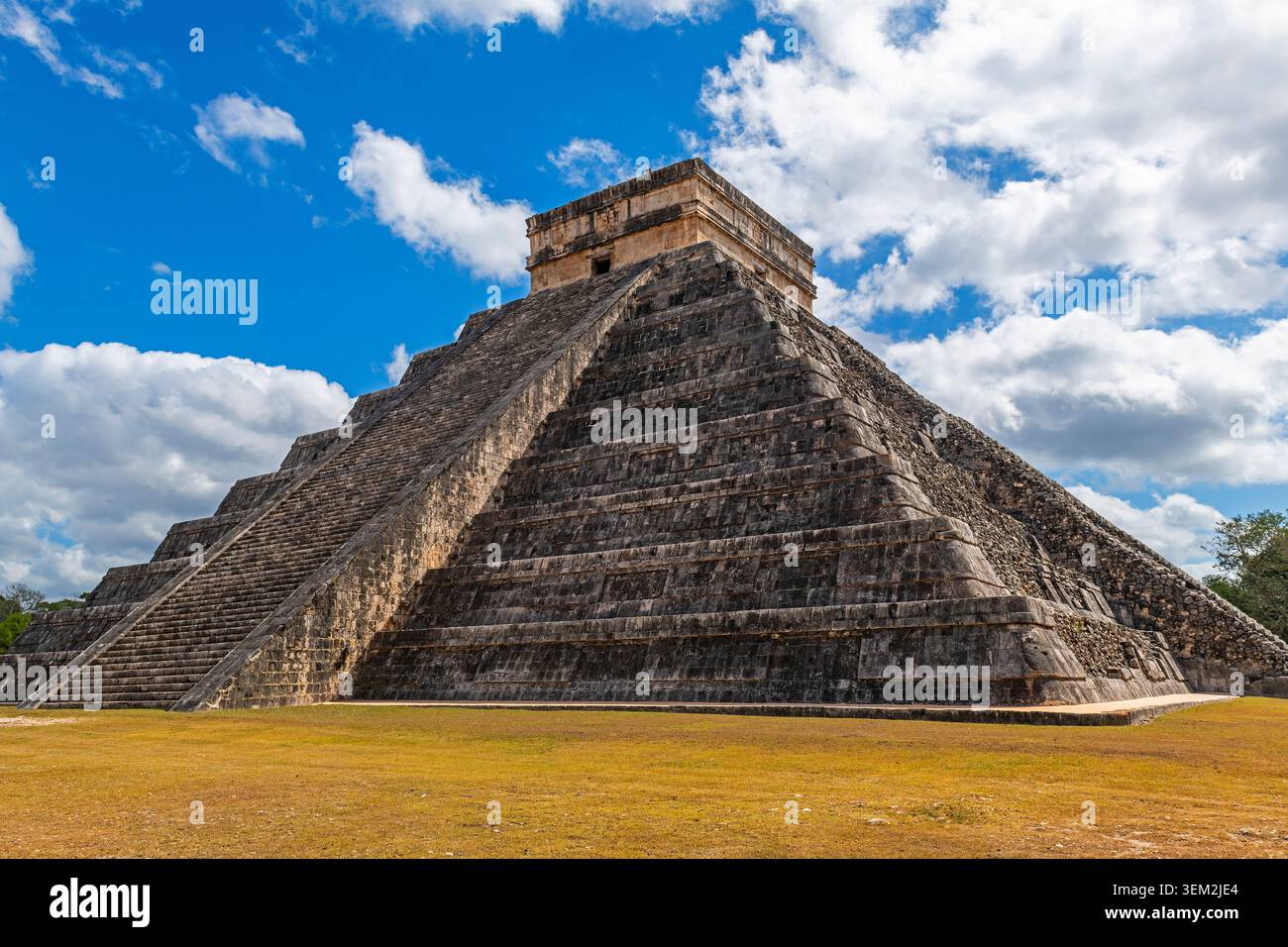 Kukulkan Pyramid, Chichen Itza, Yucatan, Messico. Foto Stock