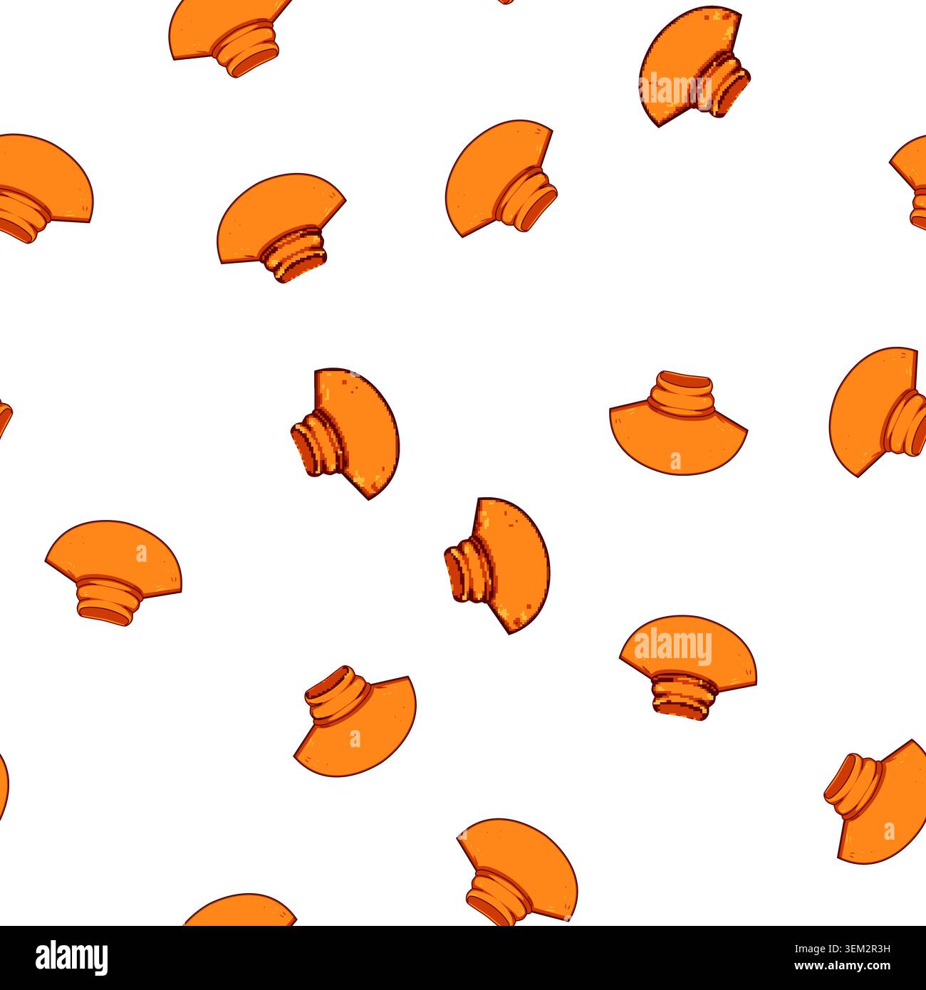 motivo scollo a camicia con scollo a bottone vettore cartoni animati Illustrazione Vettoriale