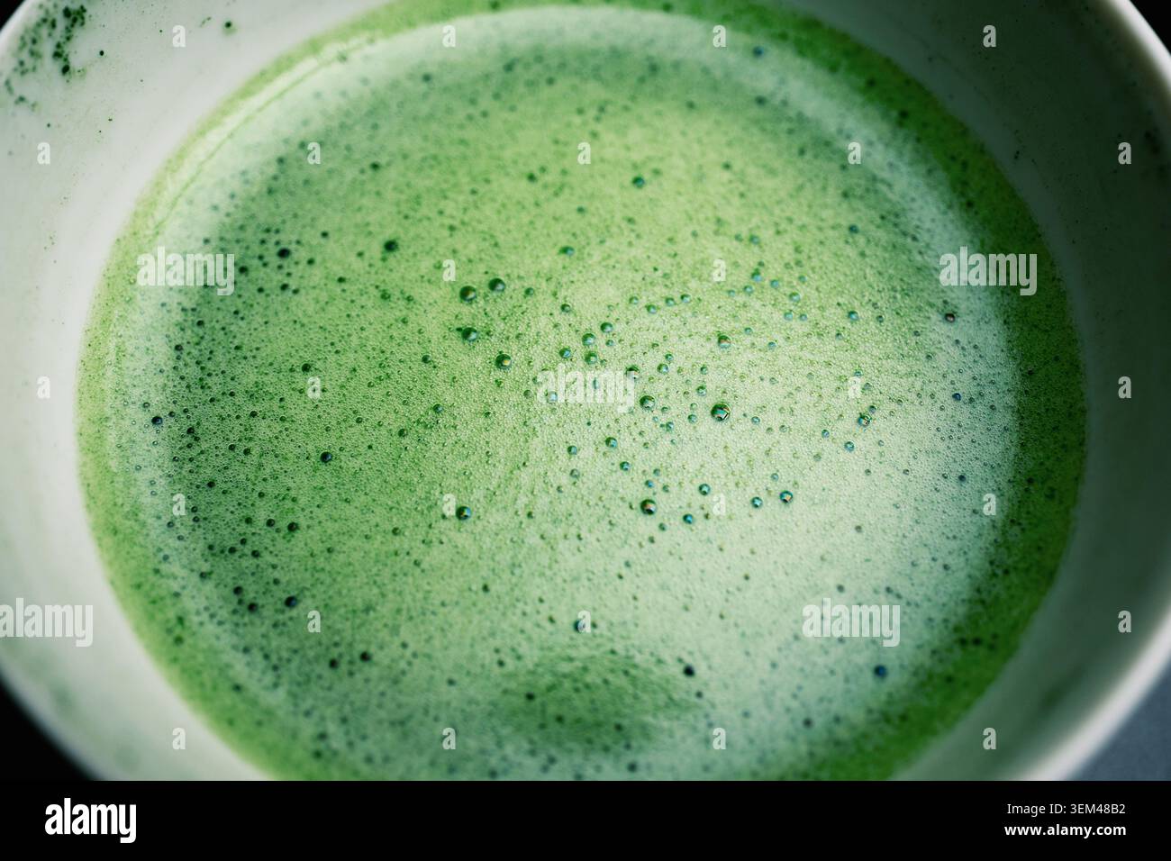 Tè verde matcha appena sfornato Foto Stock