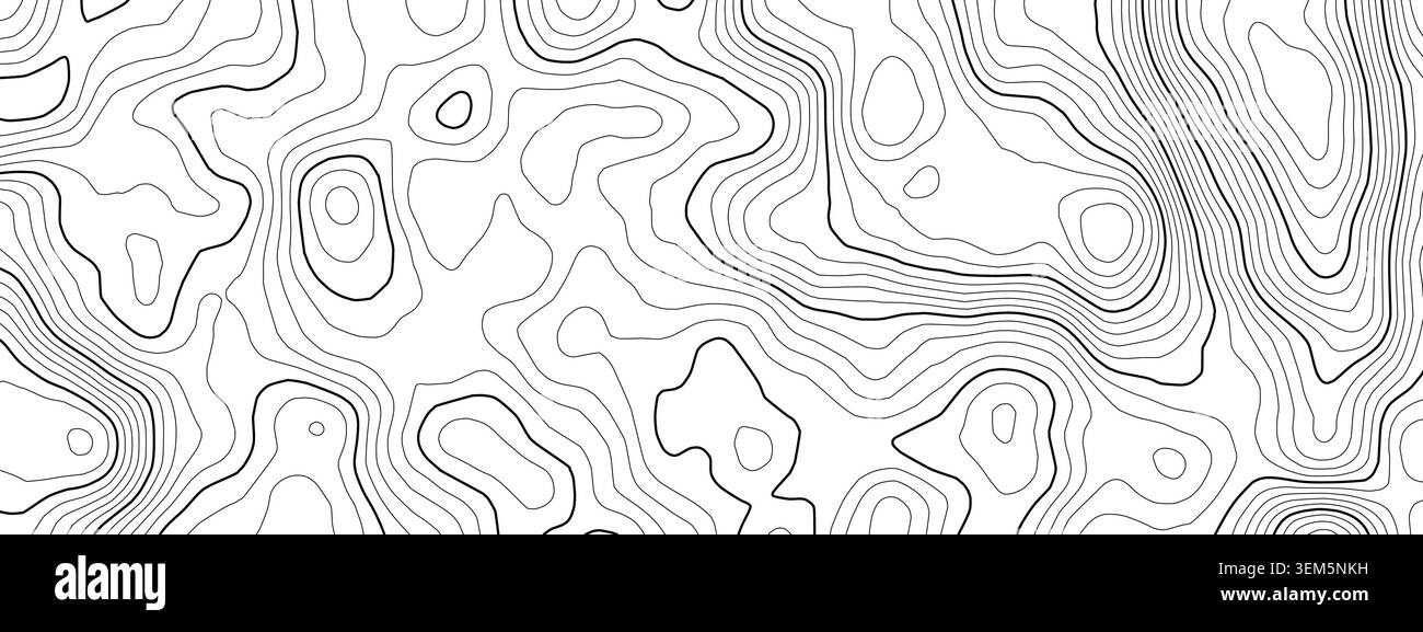 Mappa radar e mondo oceanico nautico con sonar marino topografico. Fondo di navigazione cartografica e piano topografico vettoriale con corrente gps mercator. Illustrazione Vettoriale