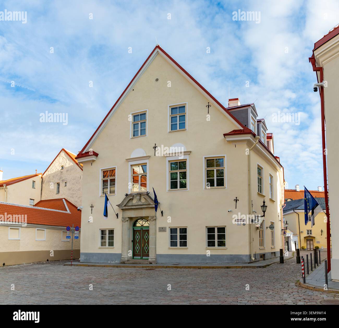 Una foto dell'edificio degli uffici governativi a Toompea Hill. Foto Stock