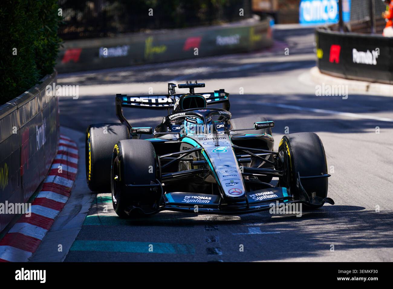 Montecarlo, Monaco. 7 giugno 2026. George Russell, durante la Formula 1 Louis Vuitton Grand Prix de Monaco. Crediti: Alessio Morgese / Alamy live news Foto Stock