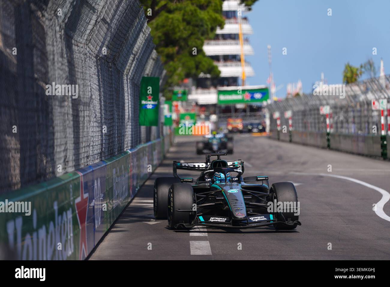 Montecarlo, Monaco. 7 giugno 2026. George Russell, durante la Formula 1 Louis Vuitton Grand Prix de Monaco. Crediti: Alessio Morgese / Alamy live news Foto Stock
