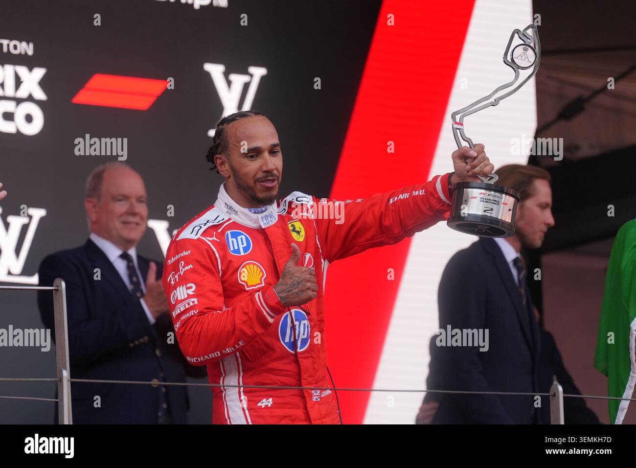 Montecarlo, Monaco. 7 giugno 2026. Il podio, durante la Formula 1 Louis Vuitton Grand Prix de Monaco. Crediti: Alessio Morgese / Alamy live news Foto Stock