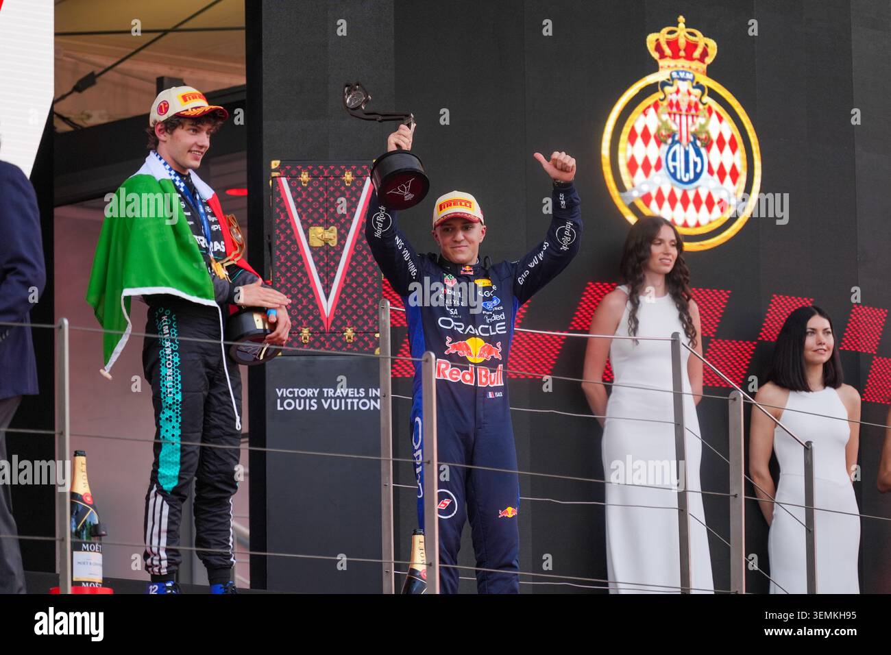Montecarlo, Monaco. 7 giugno 2026. Il podio, durante la Formula 1 Louis Vuitton Grand Prix de Monaco. Crediti: Alessio Morgese / Alamy live news Foto Stock