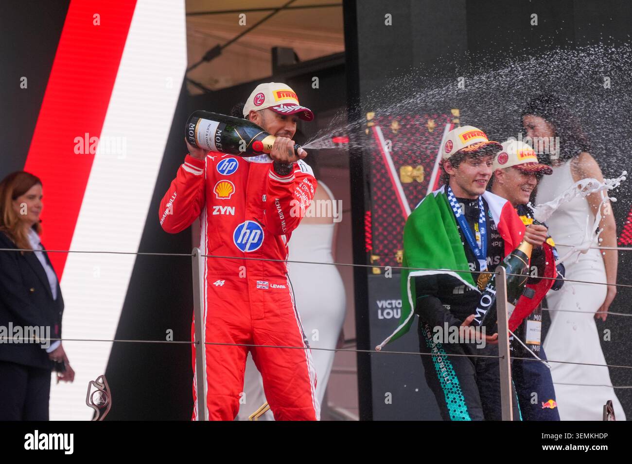 Montecarlo, Monaco. 7 giugno 2026. Il podio, durante la Formula 1 Louis Vuitton Grand Prix de Monaco. Crediti: Alessio Morgese / Alamy live news Foto Stock
