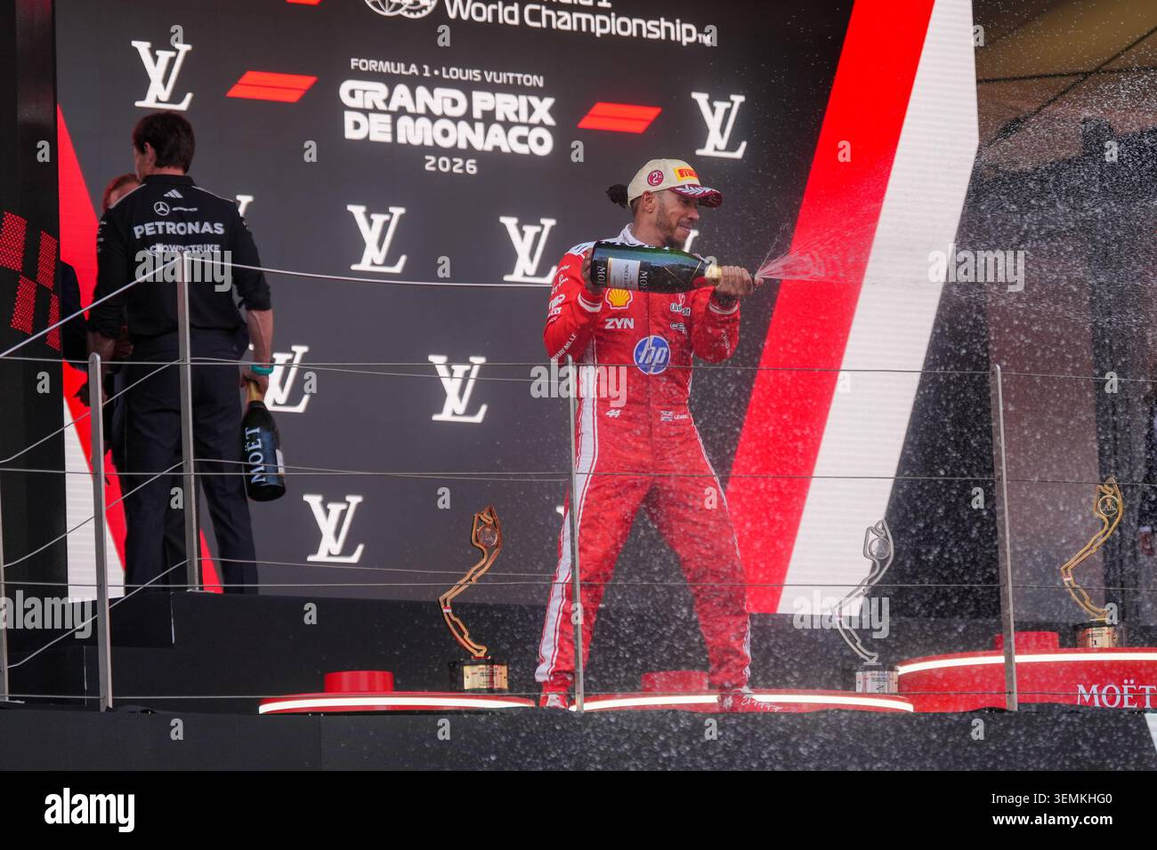 Montecarlo, Monaco. 7 giugno 2026. Il podio, durante la Formula 1 Louis Vuitton Grand Prix de Monaco. Crediti: Alessio Morgese / Alamy live news Foto Stock