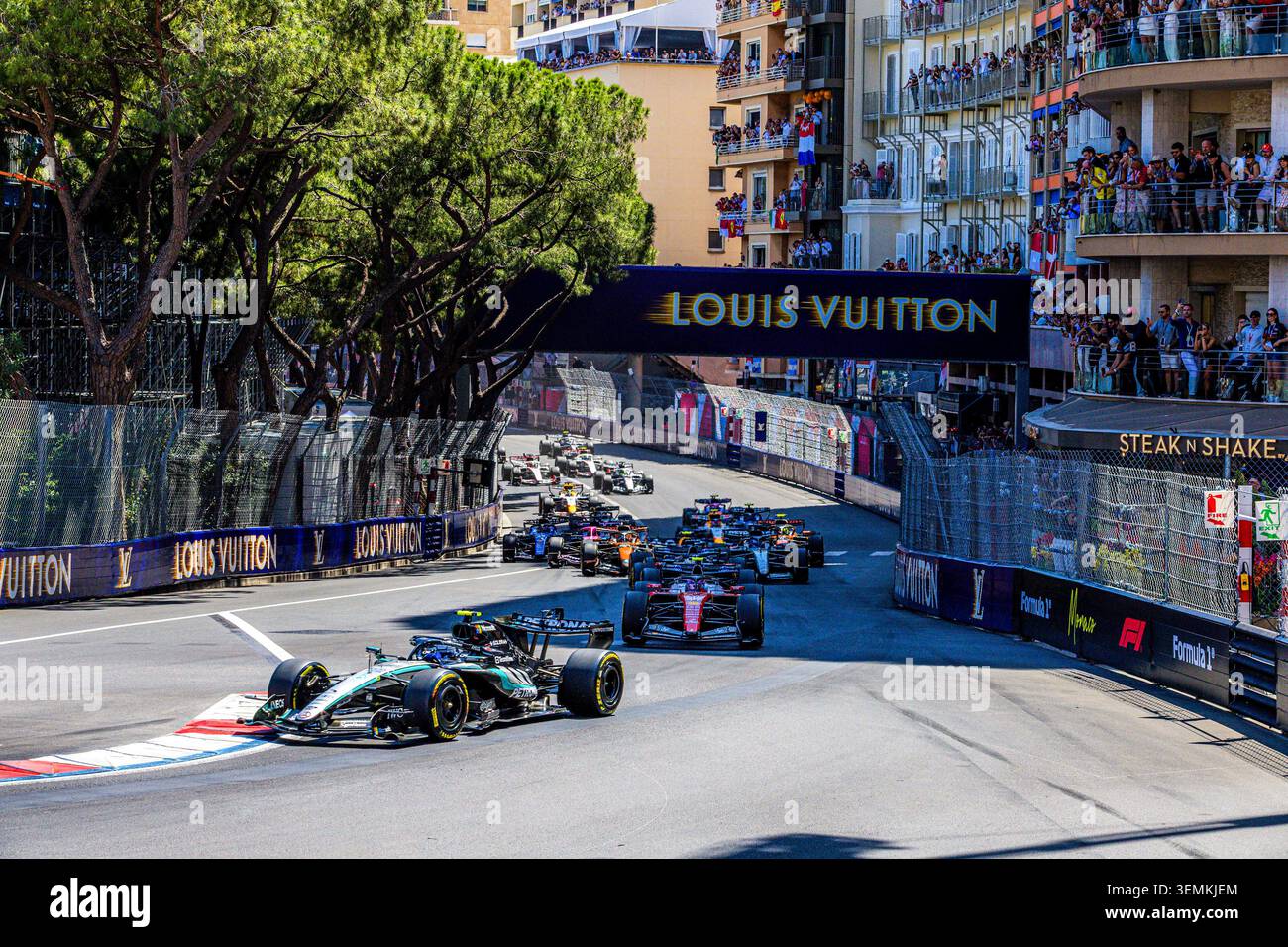 Montecarlo, Monaco. 7 giugno 2026. La partenza, durante la Formula 1 Louis Vuitton Grand Prix de Monaco. Crediti: Alessio Morgese / Alamy live news Foto Stock