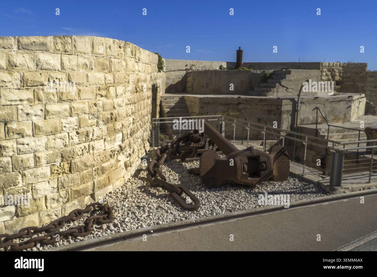 Malta? La Valletta, Bastione di Abercrombies Foto Stock